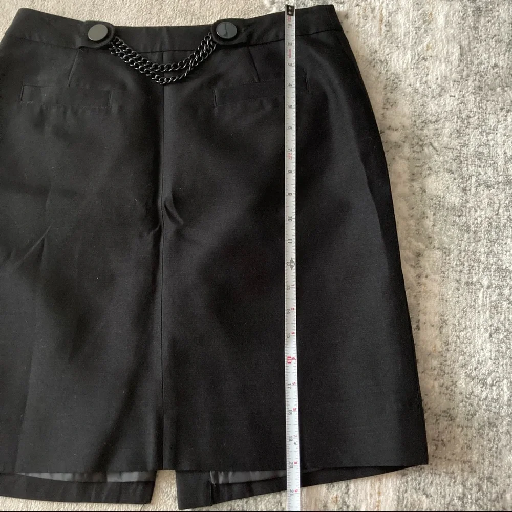 Like 🆕 Kate Spade Alexandra chain link detail cotton blend skirt